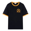 T-Shirt Ringer Bleu Foncé Graphique