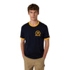 T-Shirt Ringer Bleu Foncé Graphique